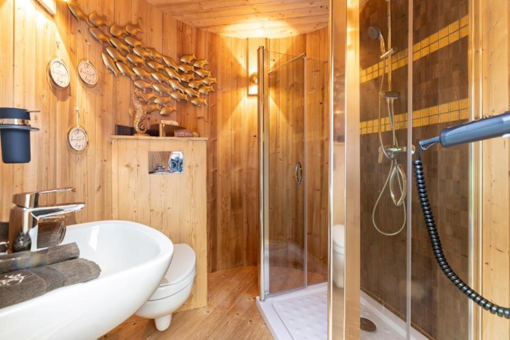 Chalet Vitaspa - Whirlpool & Sauna Privatspa Пеґніц Екстер'єр фото